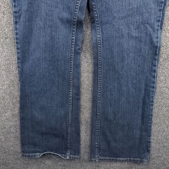 Levi's Women's Signature Jeans Blue 14 Long Low Rise Bootcut Denim Pockets - Picture 8 of 12